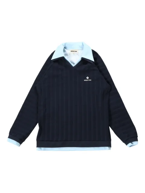 SHUSHU/TONG striped knitted top