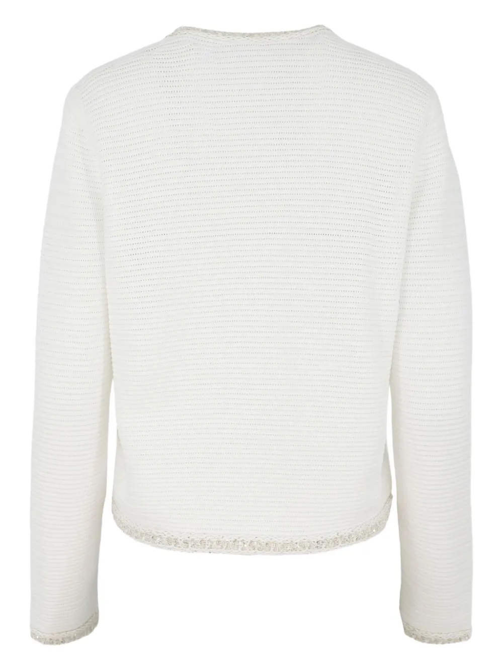 Fabiana Filippi Vest met pailletten Wit