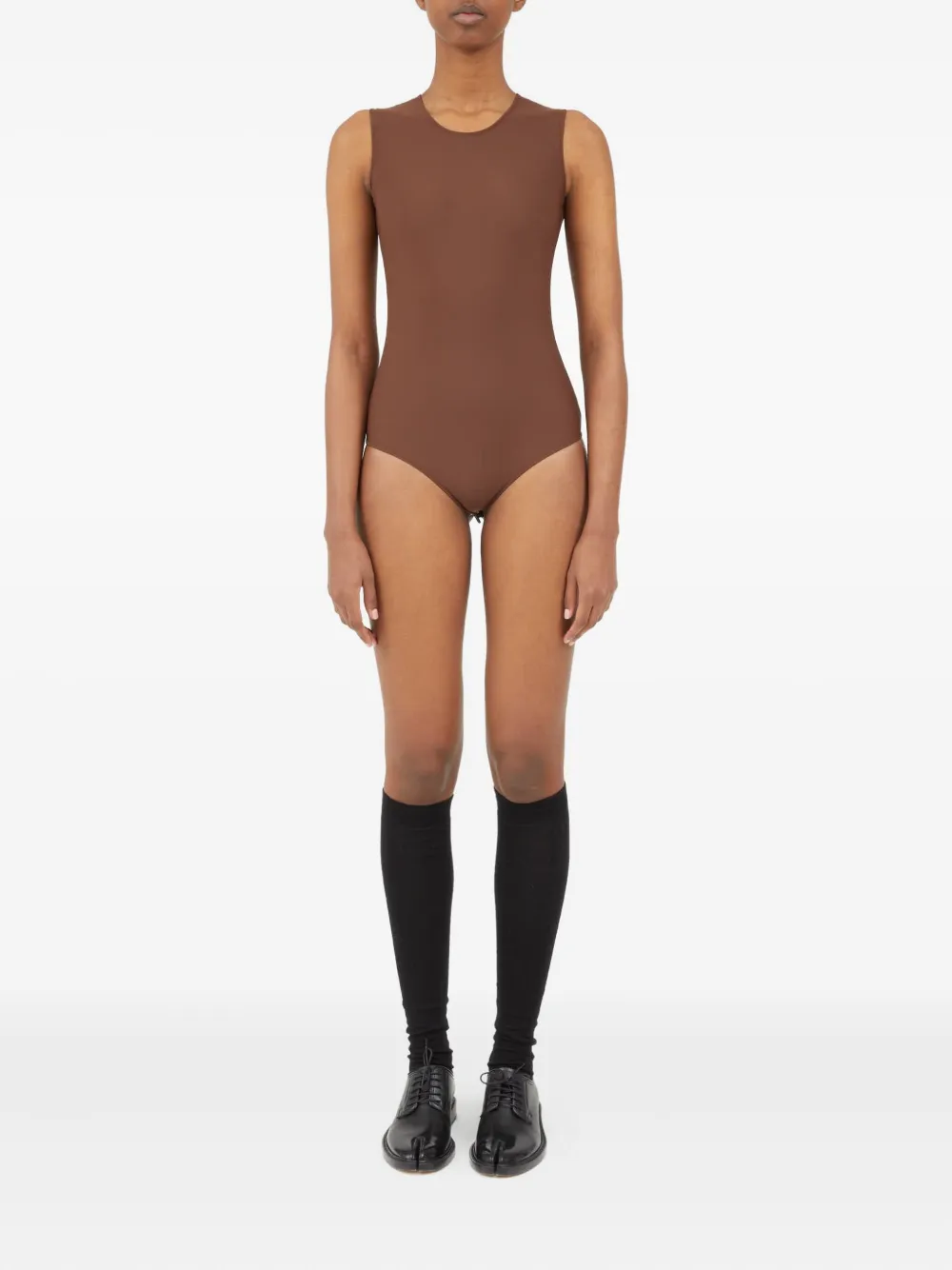 Maison Margiela Mouwloze body Bruin
