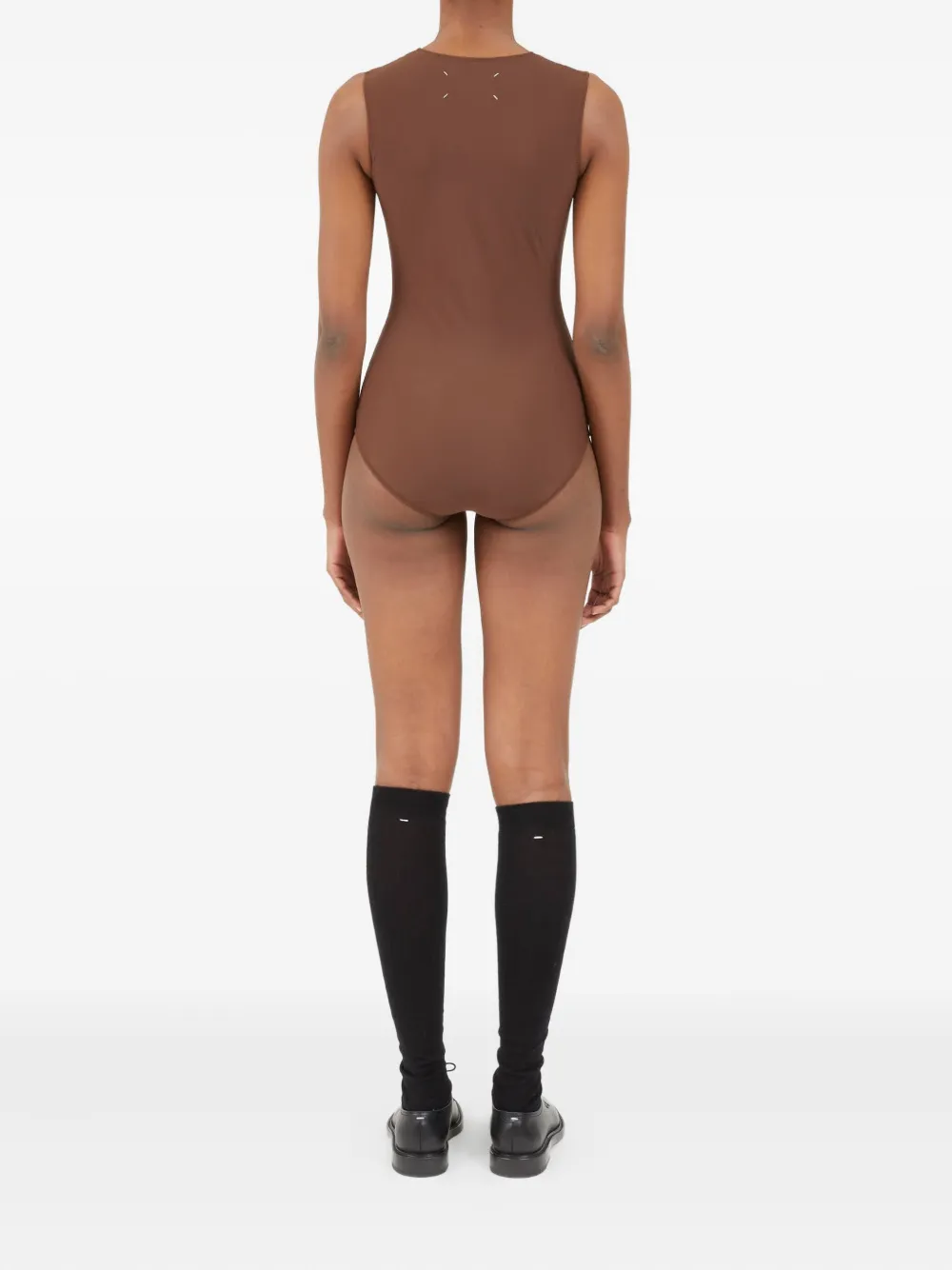 Maison Margiela Mouwloze body Bruin