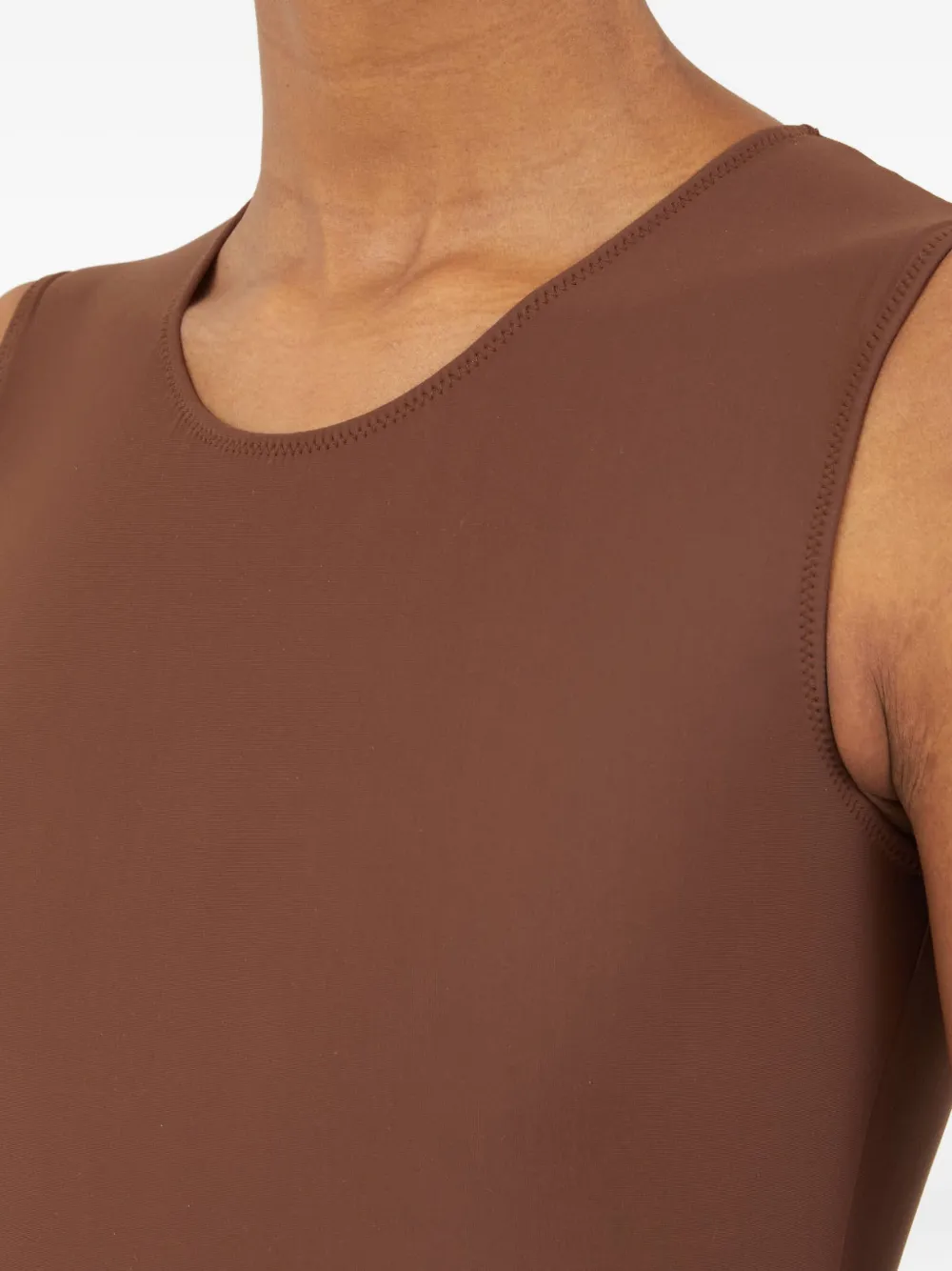 Maison Margiela Mouwloze body Bruin