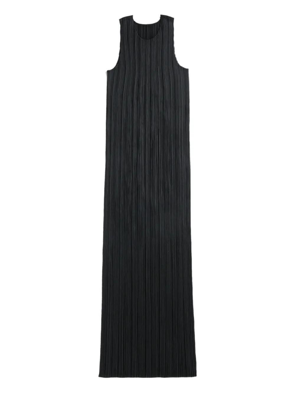 Pleats Please Issey Miyake fitted midi dress Zwart