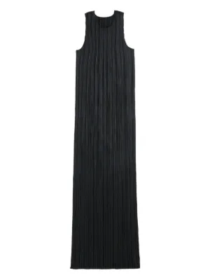 PLEATS PLEASE ISSEY MIYAKE ノースリーブワンピース ISSEY MIYAKE イッセイミヤケ プリーツ ノースリーブロング