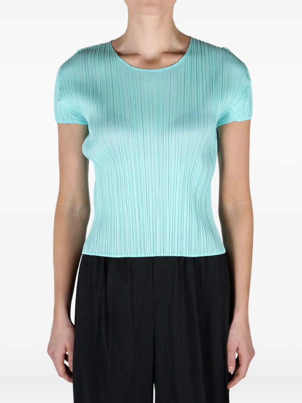 Pleats Please Issey Miyake MC April T-shirt Blauw
