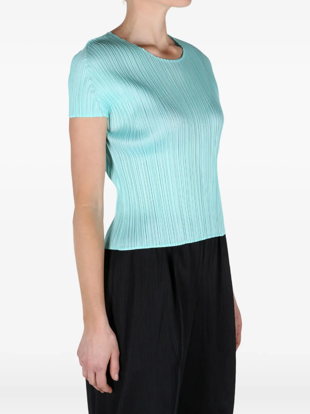 Pleats Please Issey Miyake MC April T-shirt Blauw