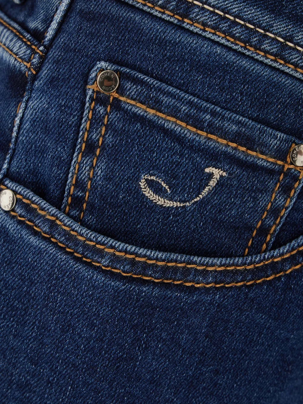 Jacob Cohën Jeans met contrasterende stiksels Blauw
