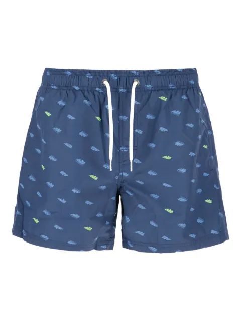 Sundek Poly cloud-print drawstring swim shorts