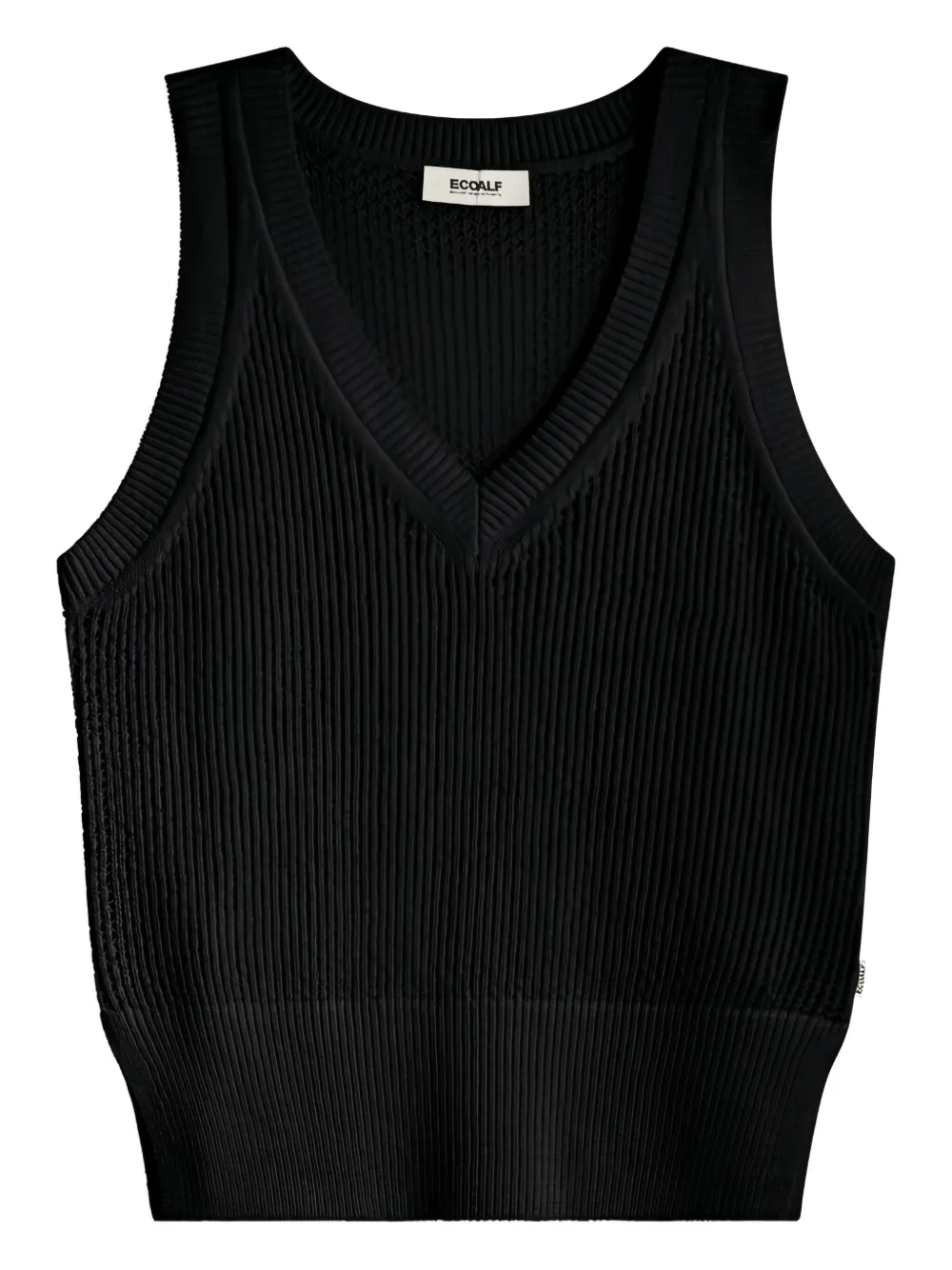 Ecoalf ribbed top | Black | Image 1