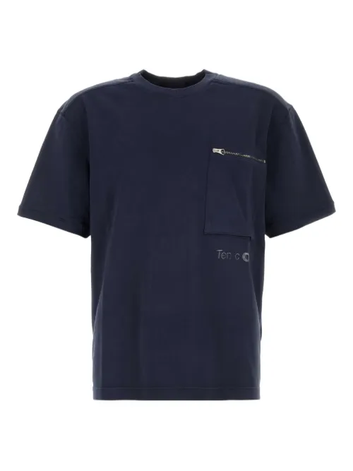 Ten C t-shirt en coton - Bleu - Ten C - Modalova