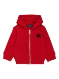 DSQUARED2 KIDS maple-leaf zip-up hoodie