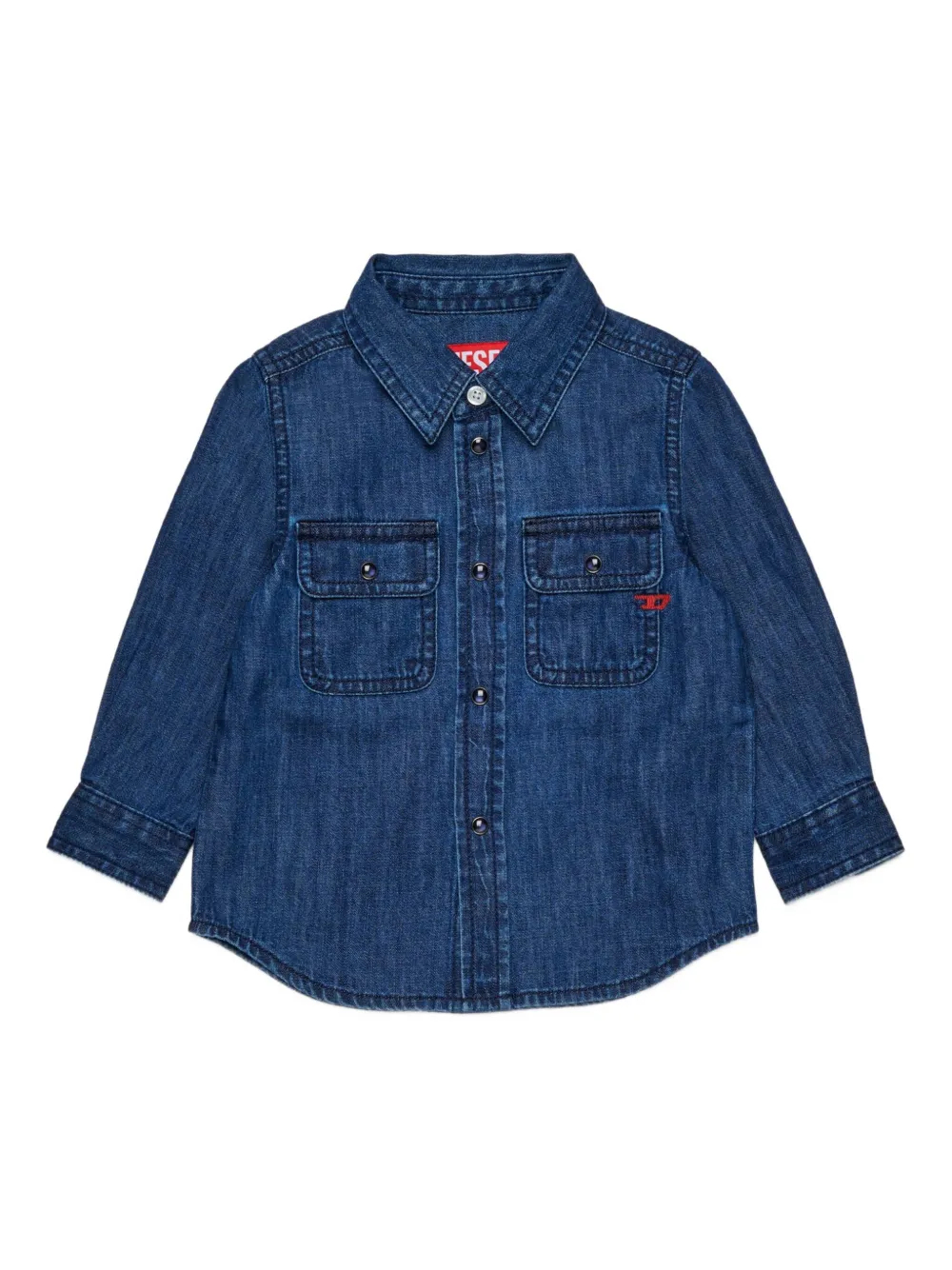 Diesel Kids Cartob spijkershirt Blauw