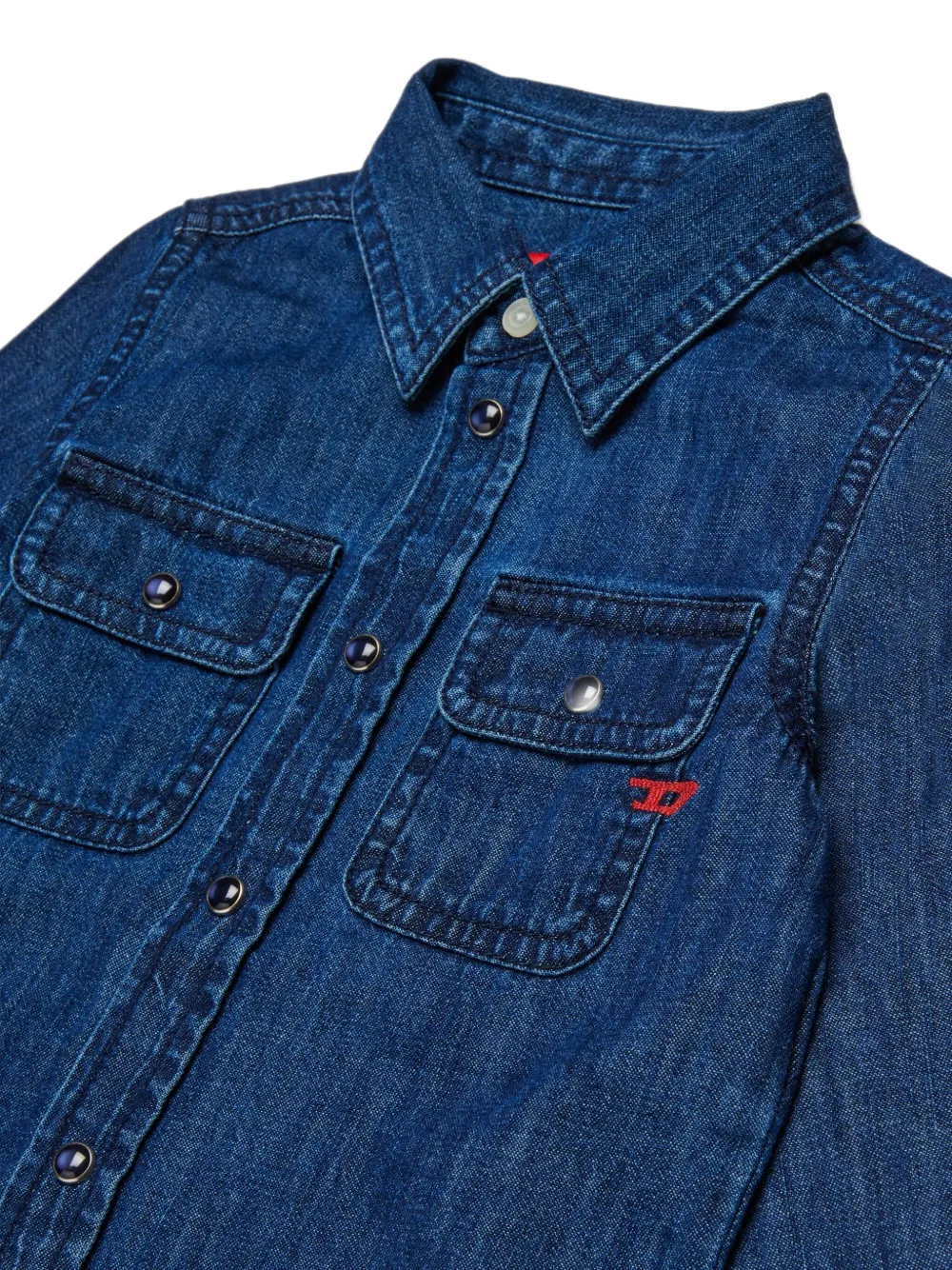 Diesel Kids Cartob spijkershirt Blauw