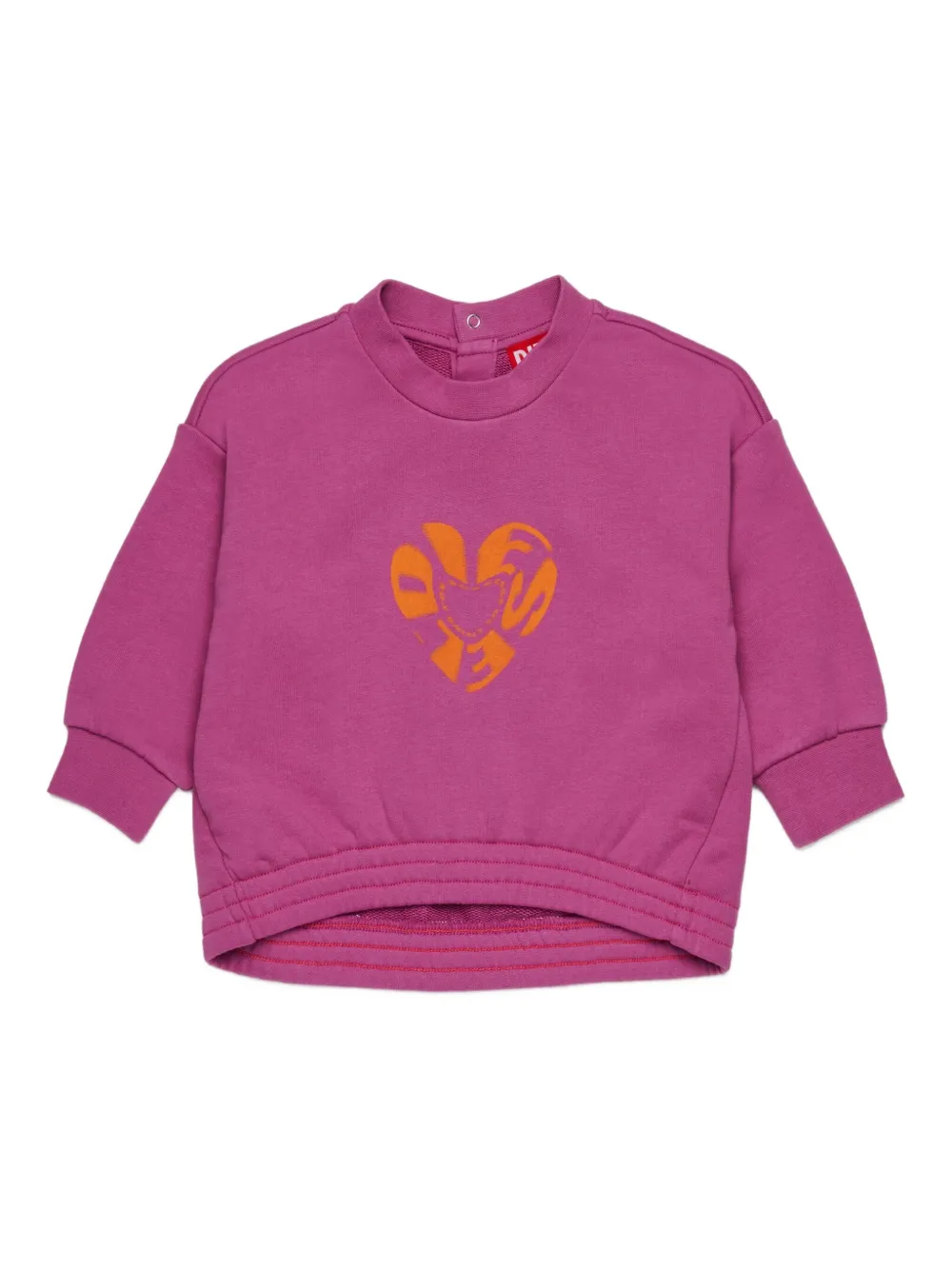 Diesel Kids Sweater met hartprint Roze