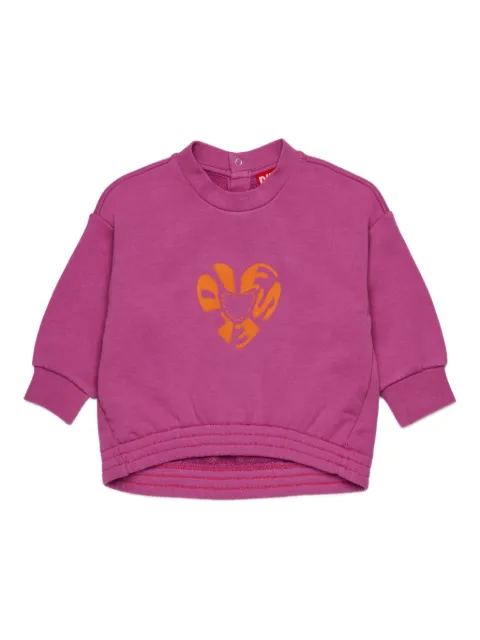 Diesel Kids heart-print sweatshirt