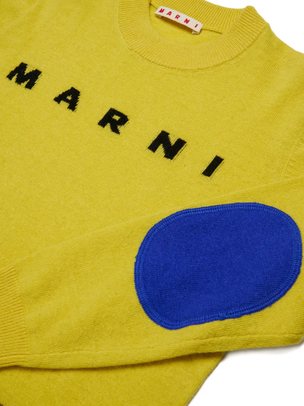 Marni Kids Trui met logoprint Geel