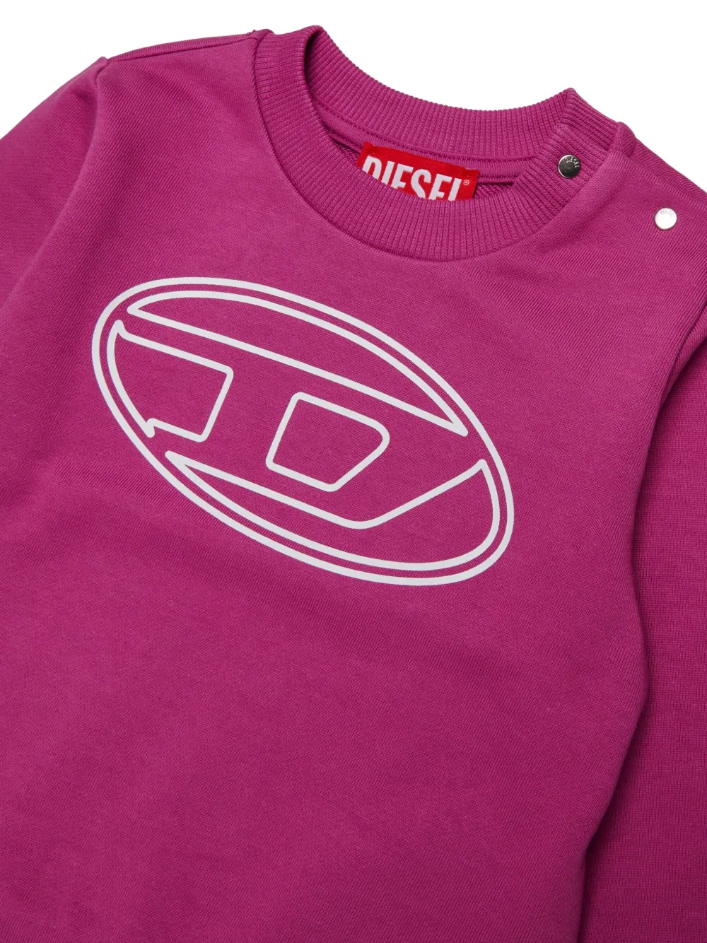 Diesel Kids Stimotyb logo-embellished sweatshirt Roze