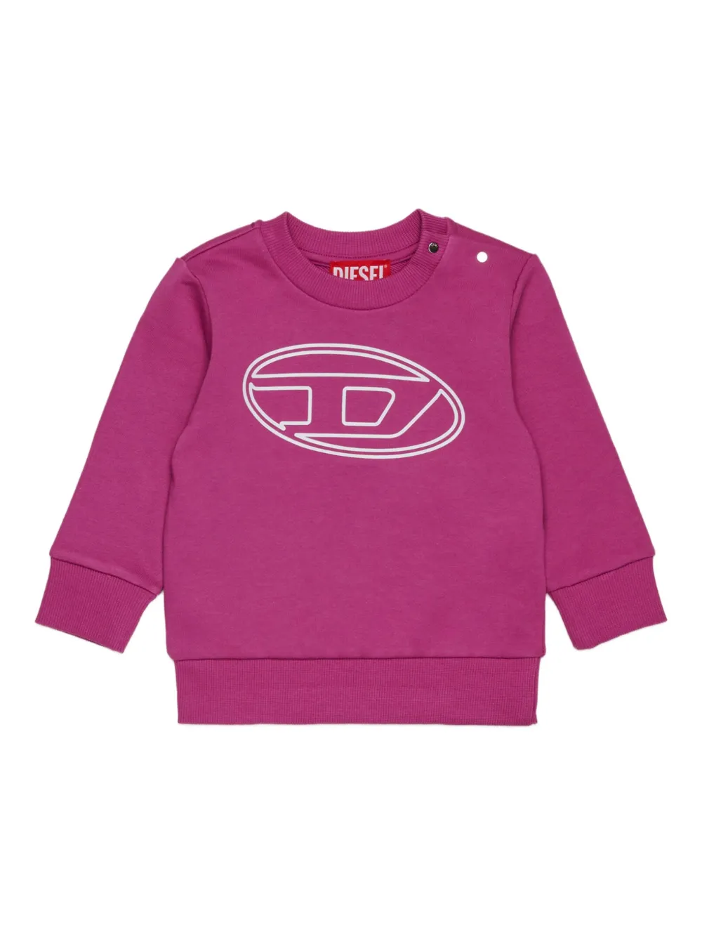 Diesel Kids Stimotyb logo-embellished sweatshirt Roze