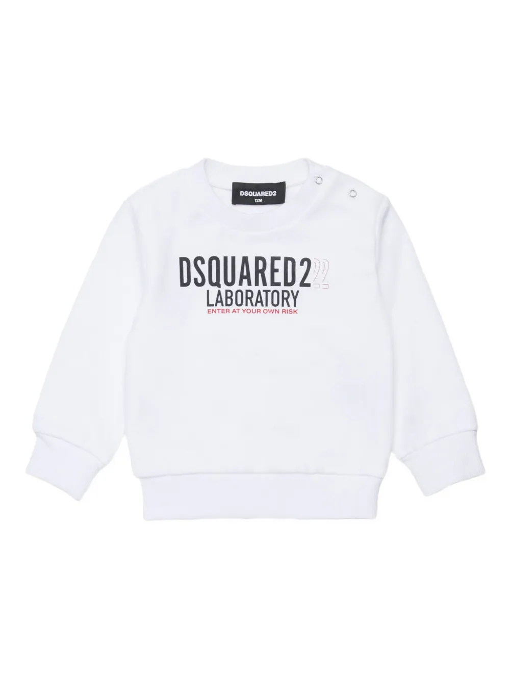 Dsquared2 Babies' Laboratory Sweatshirt In White