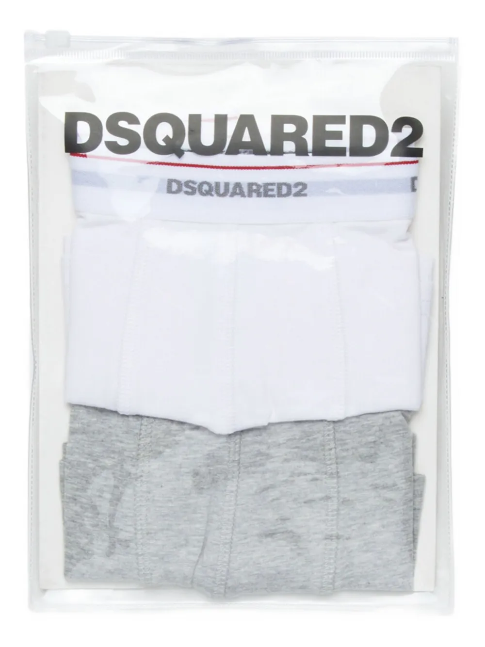 Dsquared2 Logo-waistband Boxers (pack Of Two) In Gray