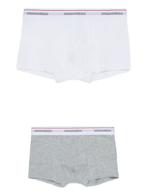 DSQUARED2 KIDS set de  dos bóxeres con logo en la pretina