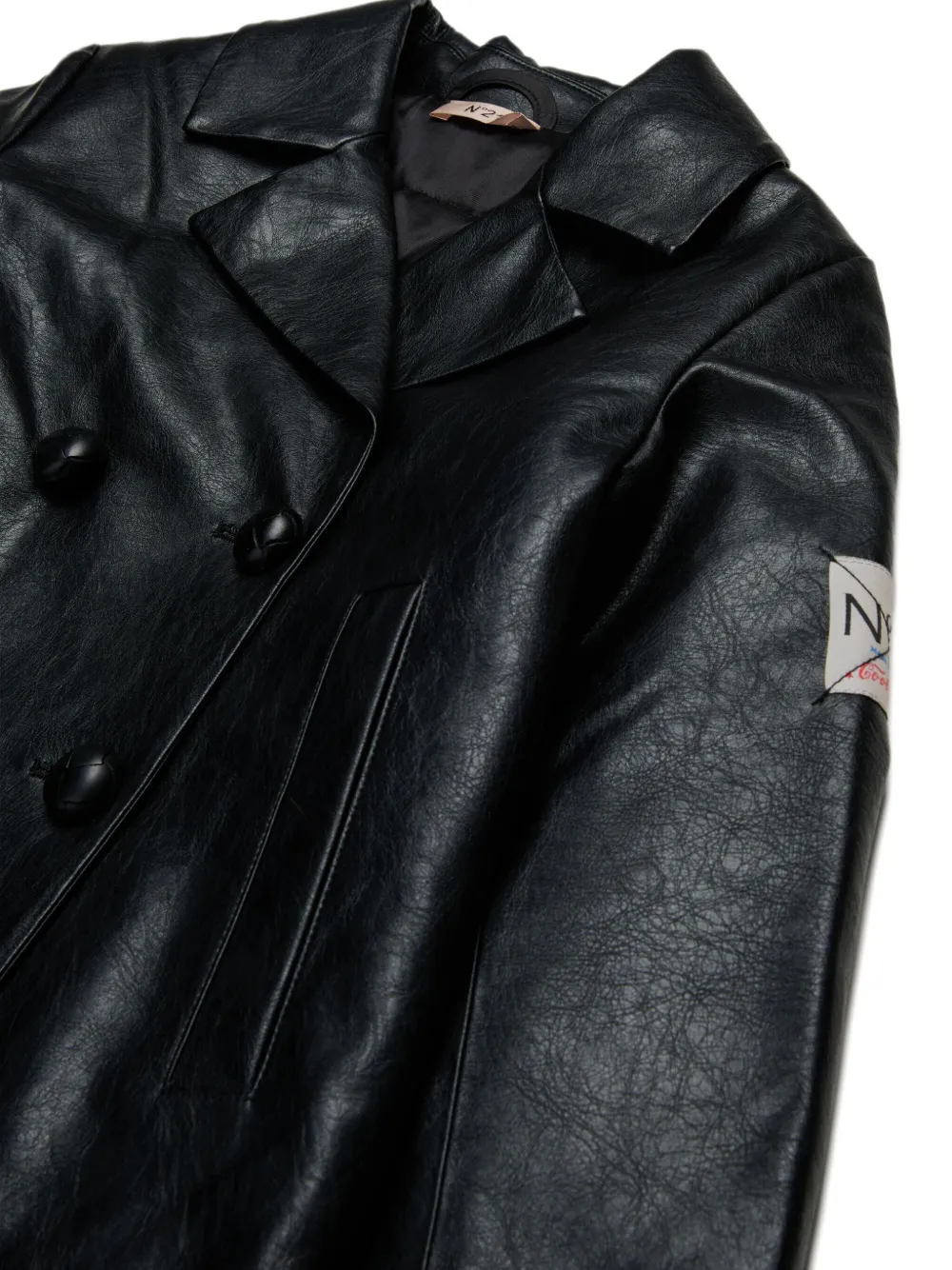 Nº21 Kids Blazer met dubbele rij knopen Zwart