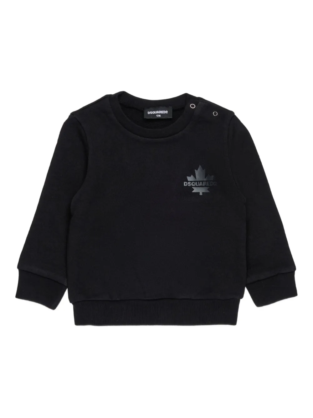 DSQUARED2 KIDS logo-print sweatshirt | Black | Image 1