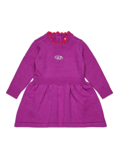 Diesel Kids logo-embroidered dress