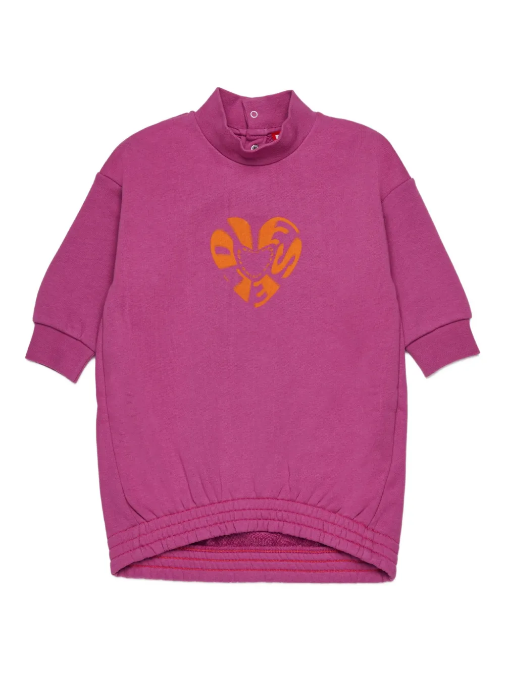 Diesel Kids Katoenen jurk Roze