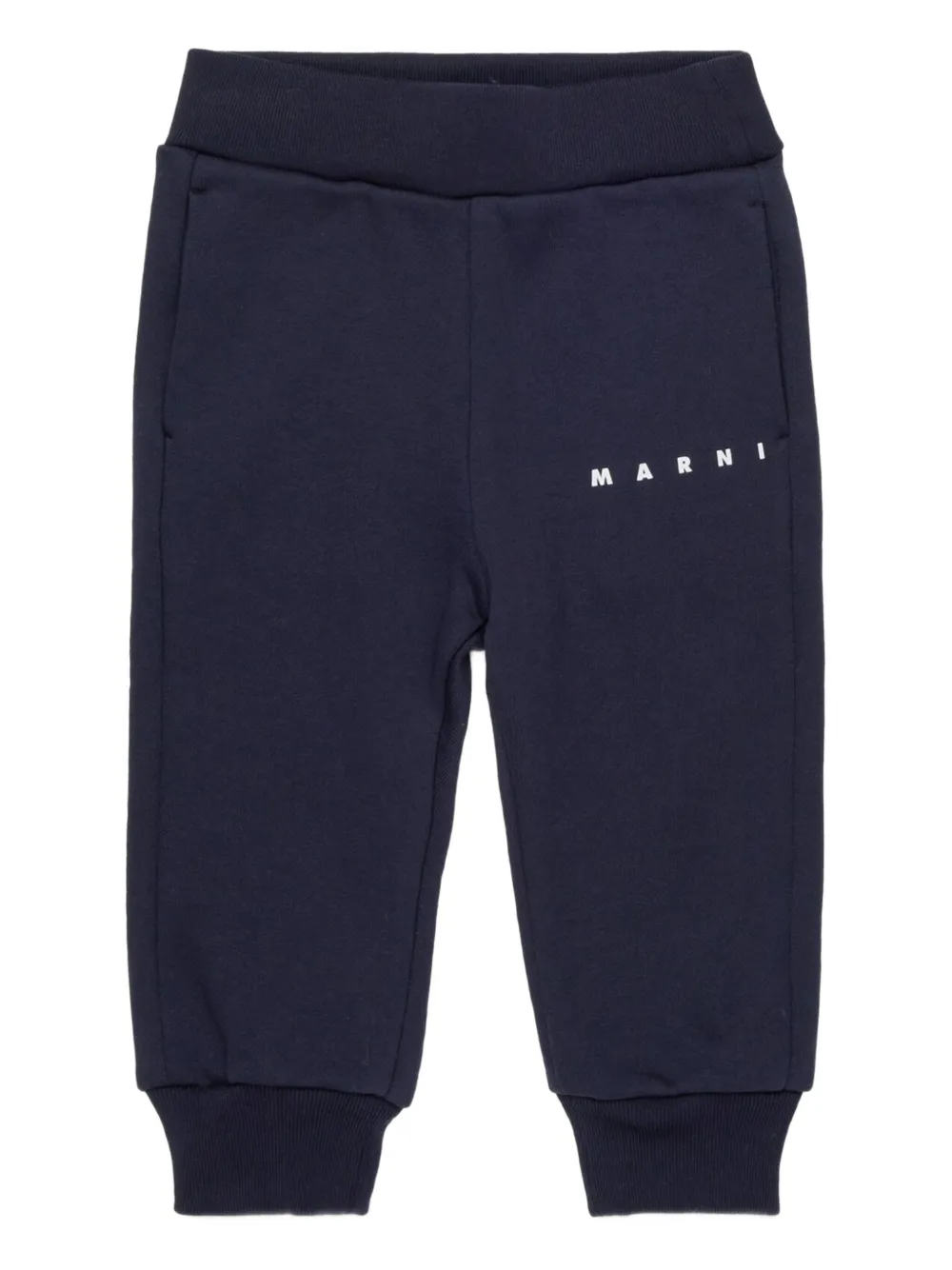 Marni Kids Trainingsbroek met logoprint Blauw