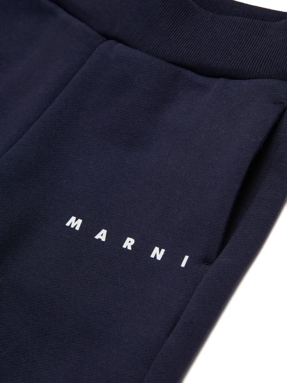 MARNI LOGO-PRINT TRACK PANTS