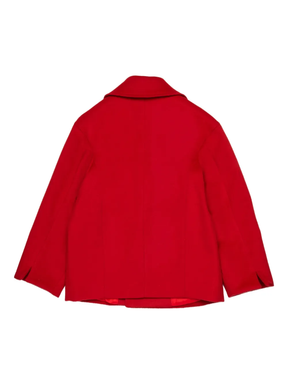 MAX&Co. Kids Wollen blazer met dubbele rij knopen Rood