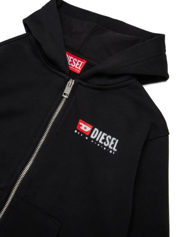Diesel Kids ジップアップ パーカー | ブラック | FARFETCH JP