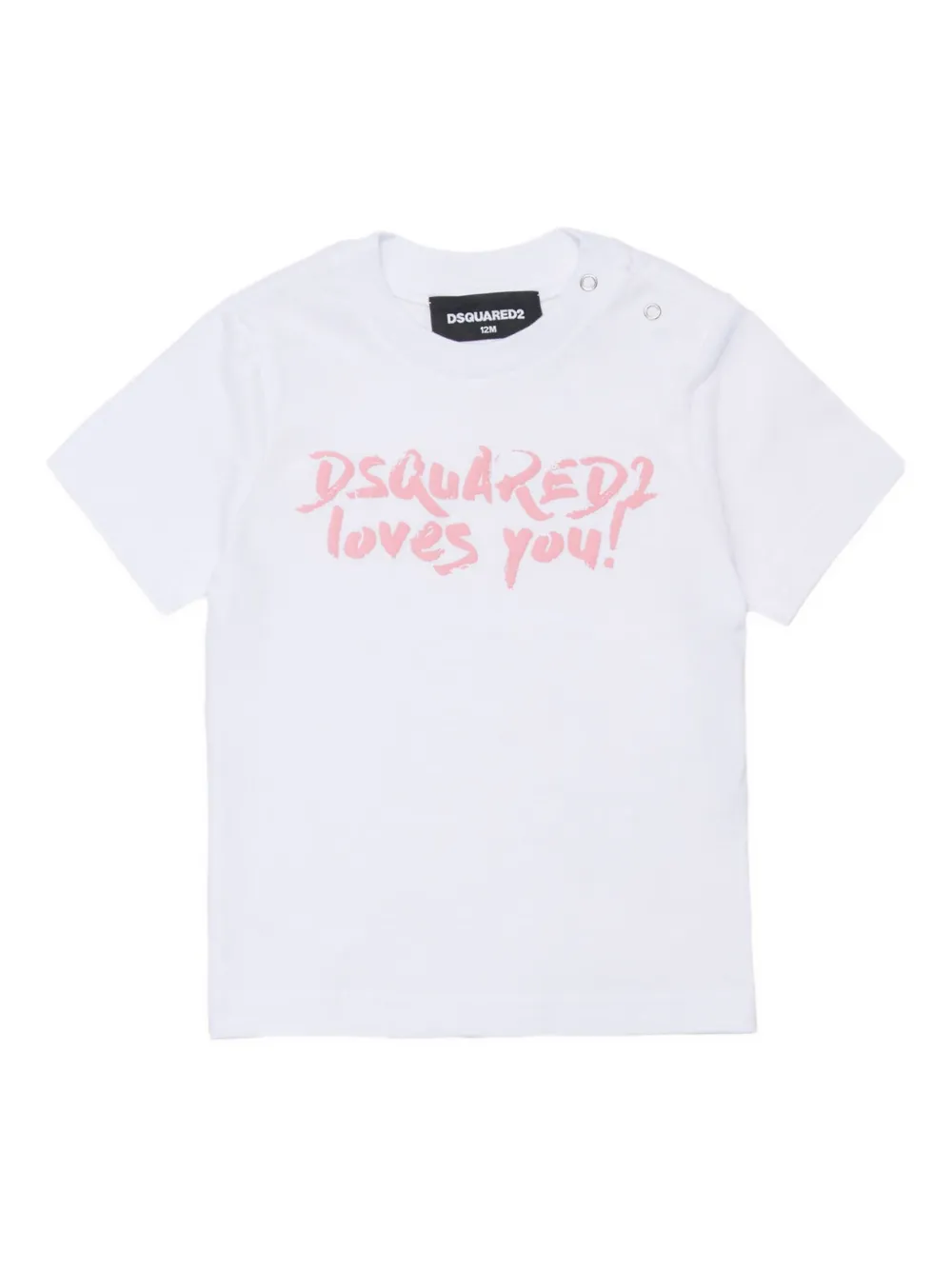 DSQUARED2 KIDS T-shirt met print Wit