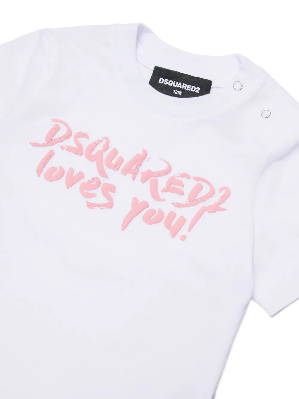 DSQUARED2 KIDS T-shirt met print Wit