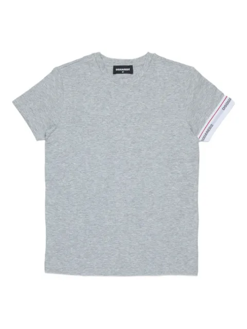 DSQUARED2 KIDS playera con ribete del logo