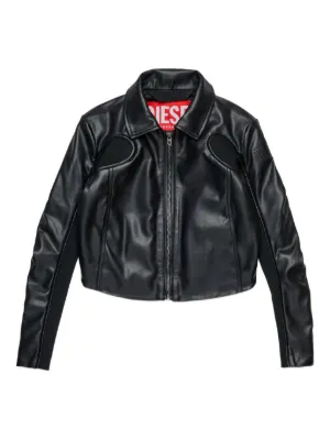 Dolce & Gabbana Kids Studded Leather Biker Jacket | Black | FARFETCH