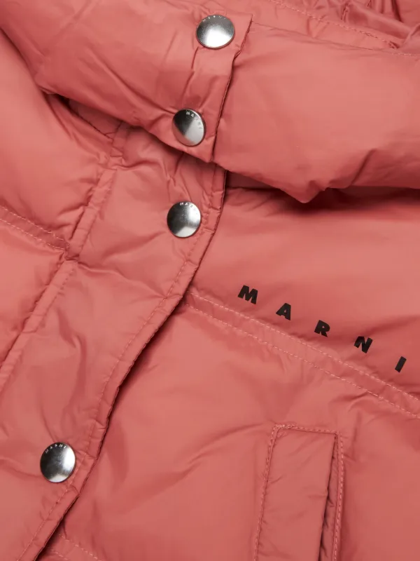 MARNI ピンクジャケット42 Marni Kids フーデッド パデッドジャケット