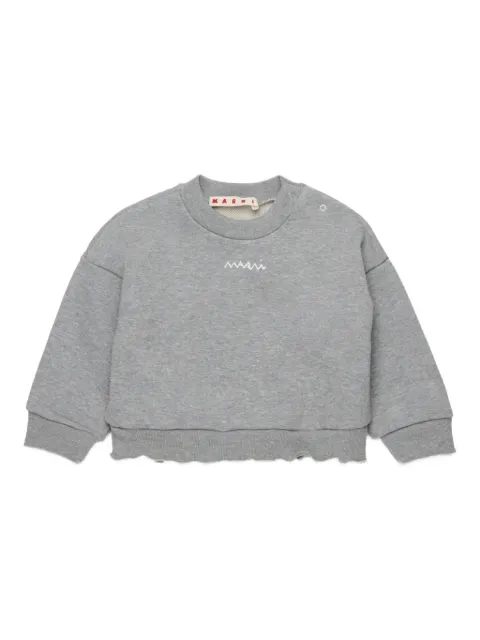 Marni Kids سويت شيرت مطرز بشعار الماركة