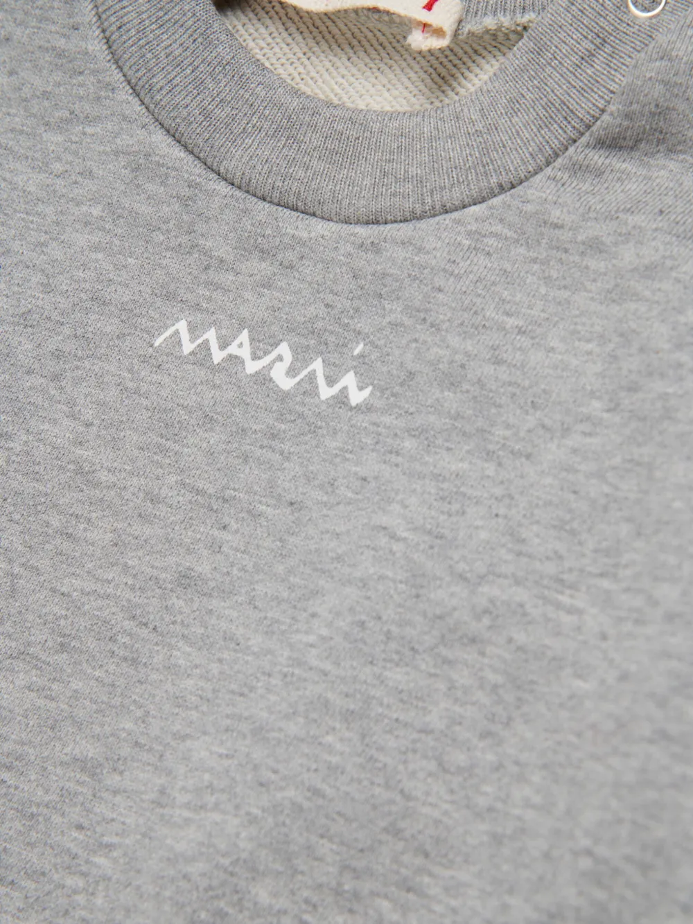Marni Kids Sweater met geborduurd logo Grijs
