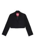 Diesel Kids cropped jacket - Black