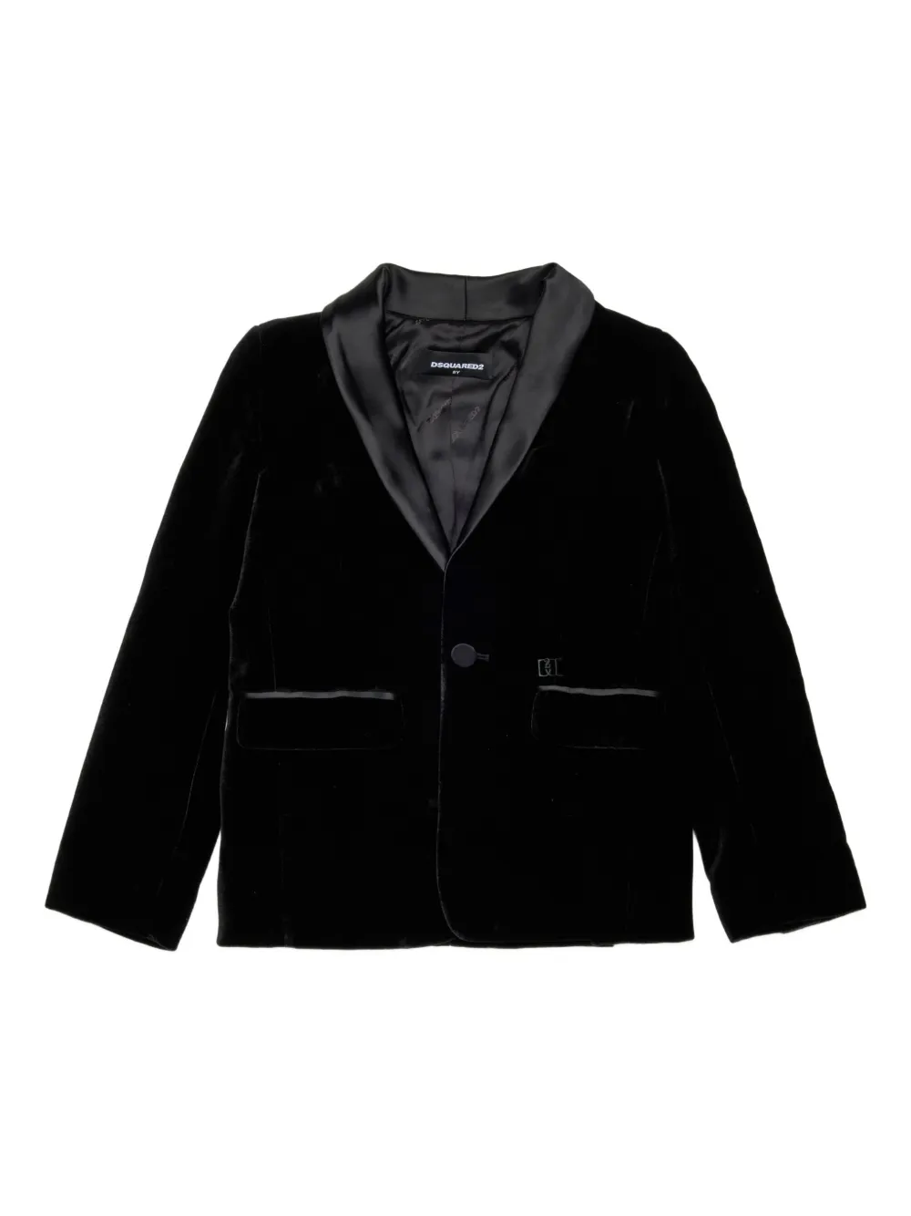 DSQUARED2 KIDS Fluwelen blazer Zwart