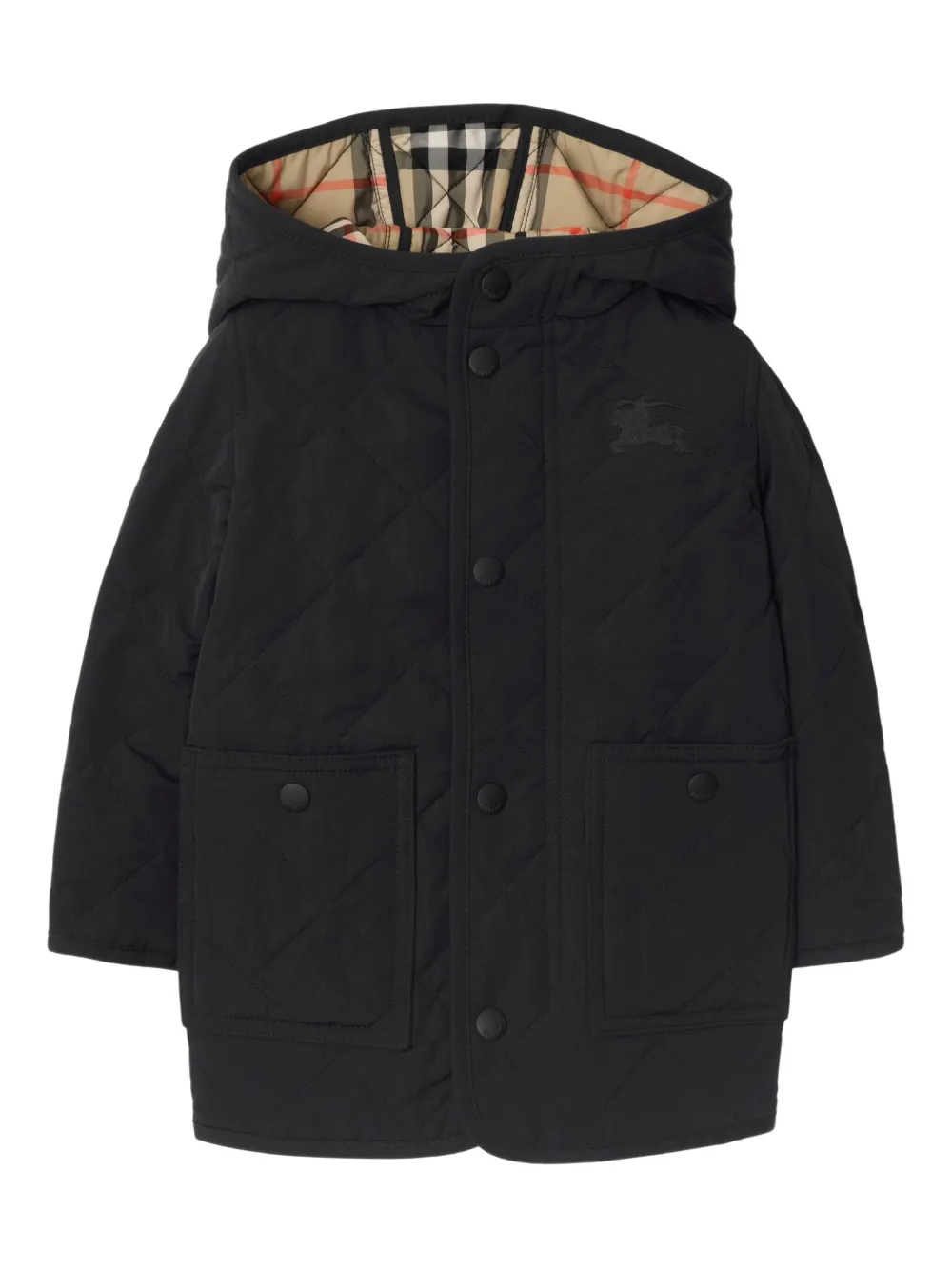 Burberry Kids Jack met capuchon Zwart