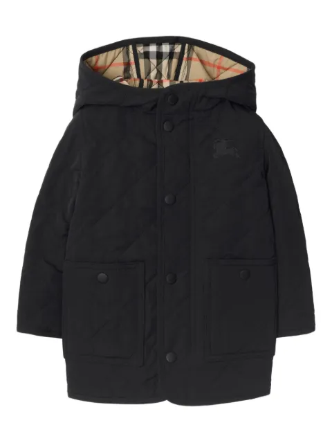 Burberry Kids quilted hooded jacket