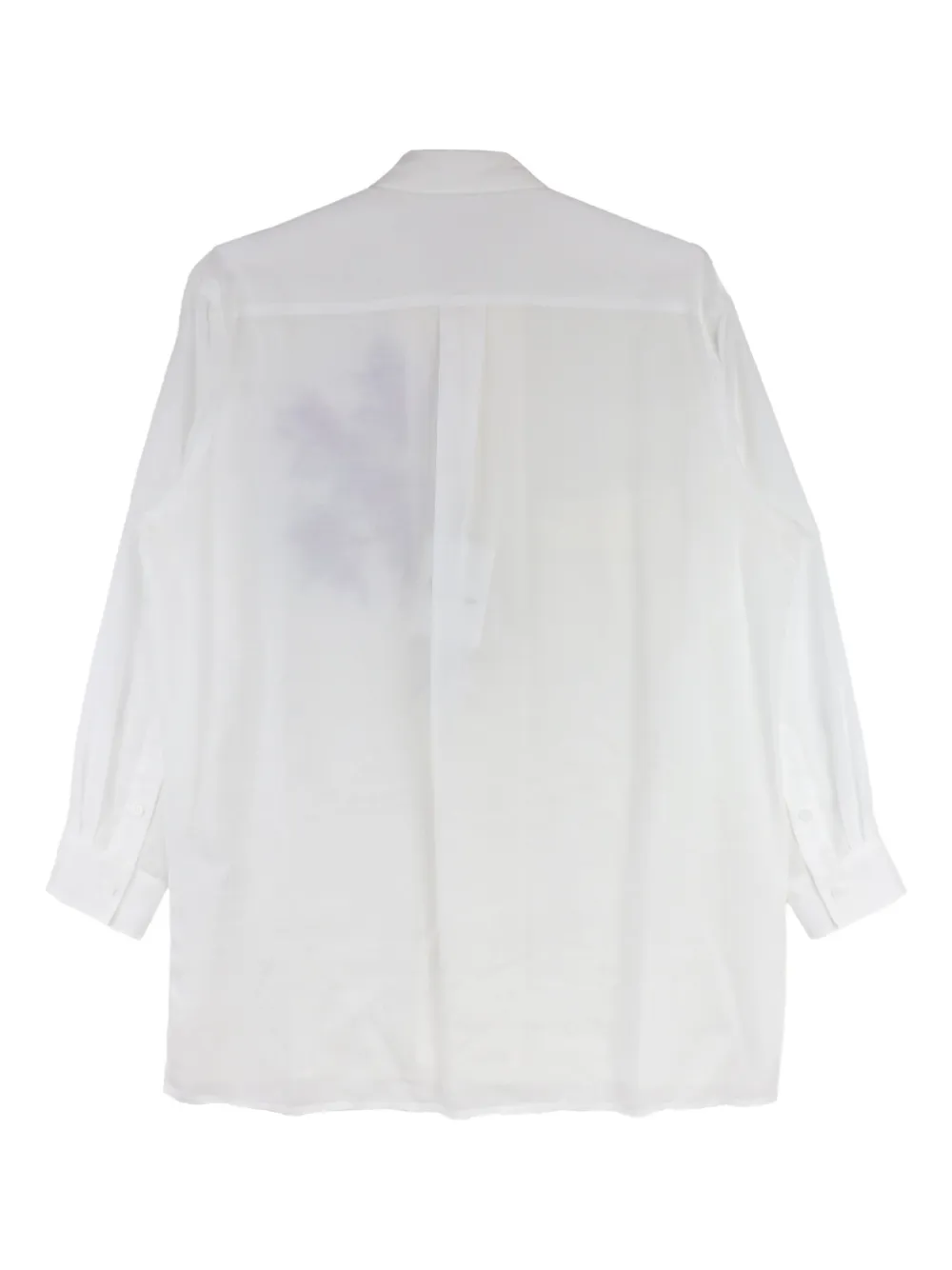 Y's floral-print shirt - Wit