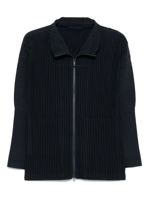 Homme Plissé Issey Miyake جاكيت بكسرات وتصميم قميص