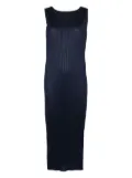 Pleats Please Issey Miyake plissé midi dress - Blue