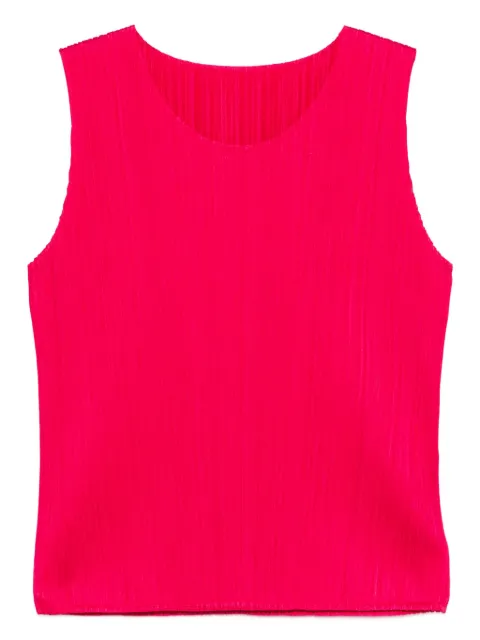 Pleats Please Issey Miyake pleated sleeveless top