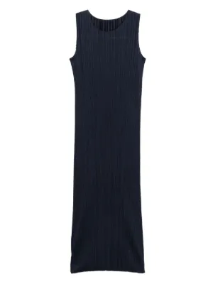 Pleats Please Issey Miyake ノースリーブ プリーツドレス | ブラック