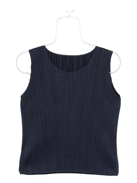 Pleats Please Issey Miyake pleated sleeveless top