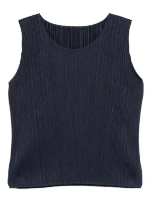 Beige New Colorful Basics 3 Tank Top by PLEATS PLEASE ISSEY